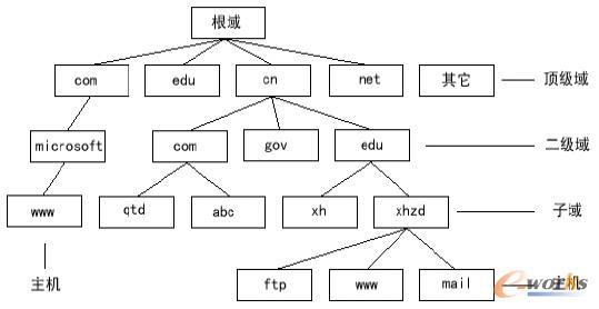 图2 DNS域名系统结构