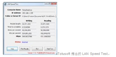 Totusoft 推出的LAN Speed Test
