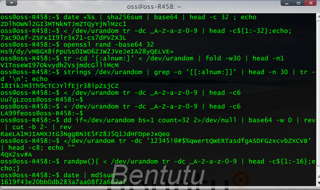 Linux下产生随机密码10方法 