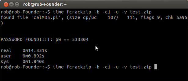 Linux下用fcrackzip破解zip密码 - 龙虾 - Linux＆hack